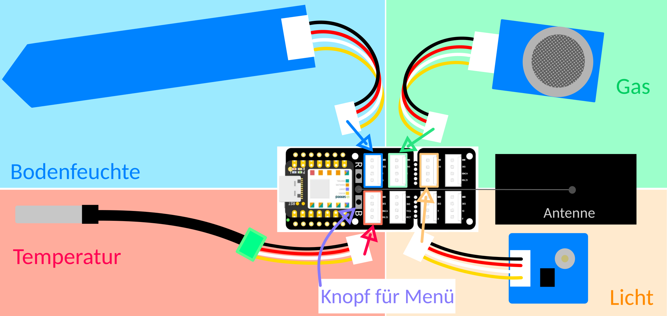Gassensor mit Kabel